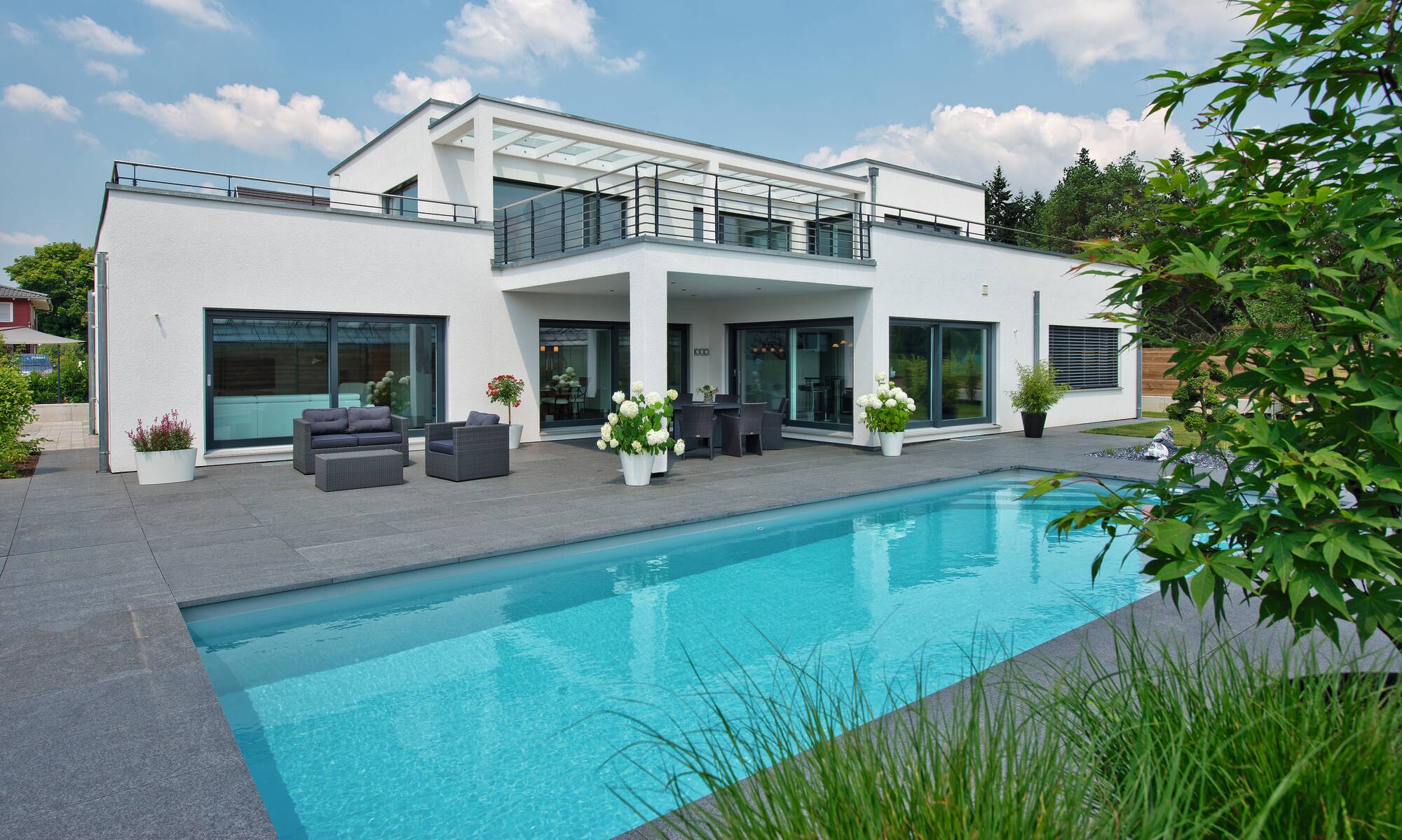 Bauhaus style contemporary prefab home